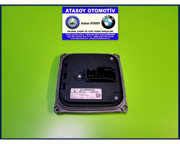 MERCEDES W117 CLA LED BEYNİ 2189009303 - 1668203589 A2189009303 A1668203589 A 218 900 93 03 A 166 820 35 89 LEAR 524744F03 LEAR 524744F04 LEAR 532469888 LAM-S3